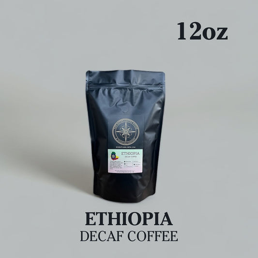 Ethiopia Decaf Medium Roast Coffee Beans (12 oz)