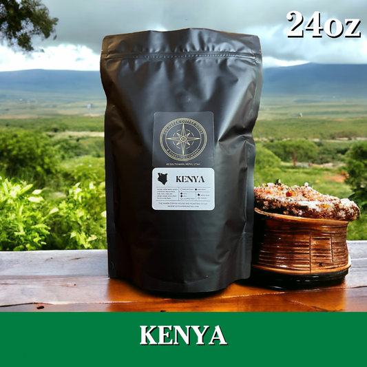 Kenya Dark Roast Coffee Beans (24 oz)