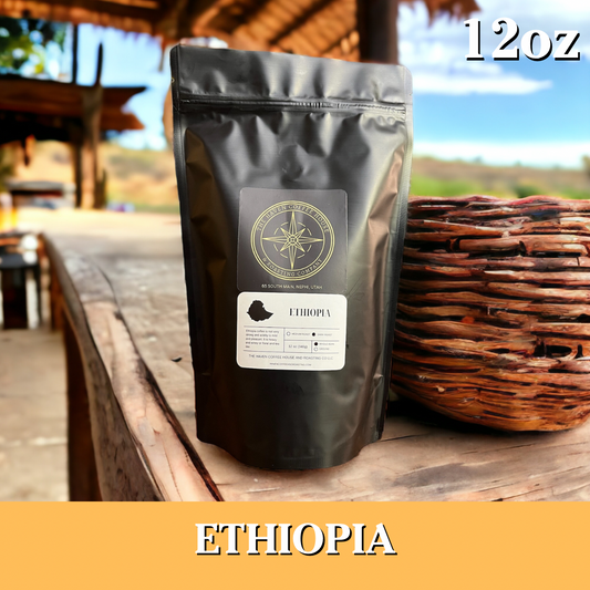 Ethiopia Dark Roast Coffee Beans (12 oz)